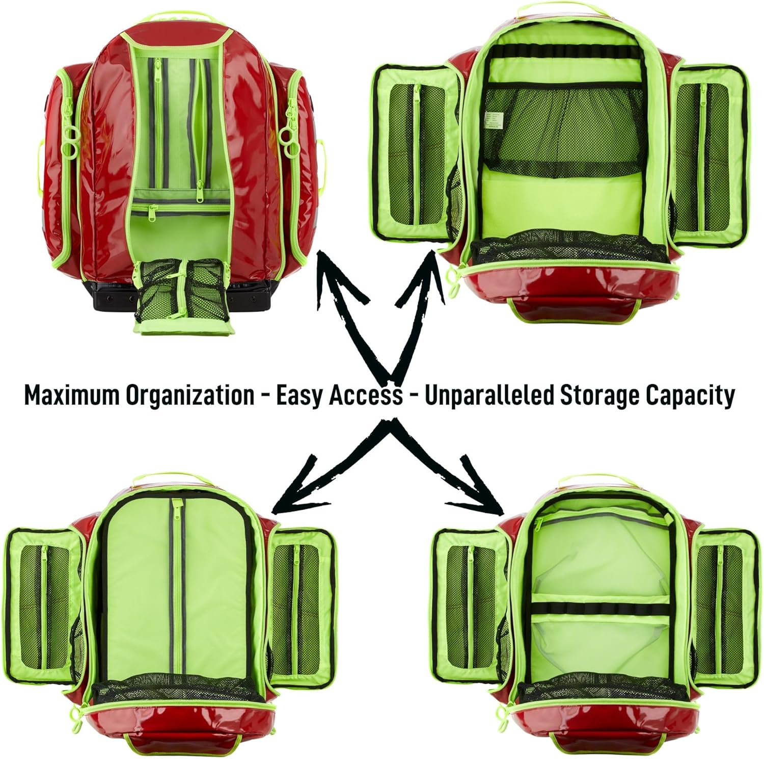 Black BLS ALS Medic Backpack Jump Bag D10431