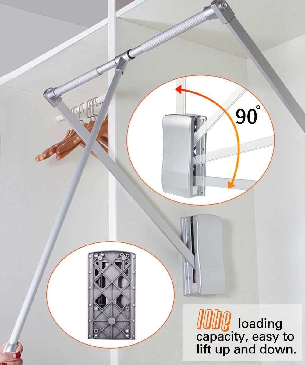 Adjustable 35-46.7 inch Heavy Duty Closet Rod R88779