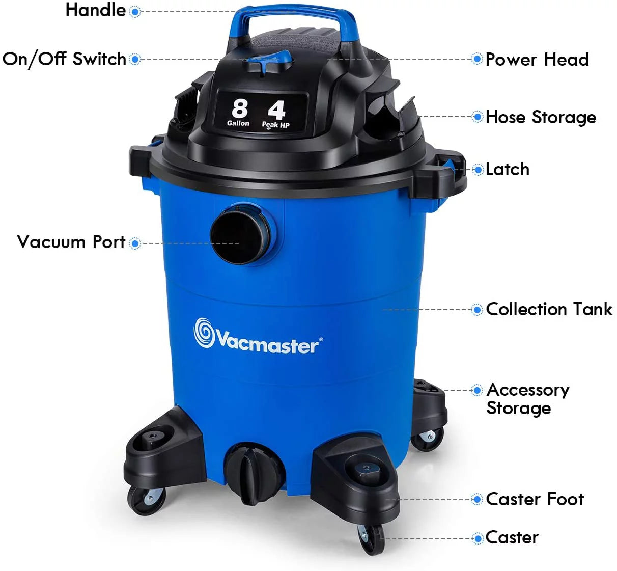 8 Gallon Wet Dry Vacuum Cleaner Shop Vacuum Z7939