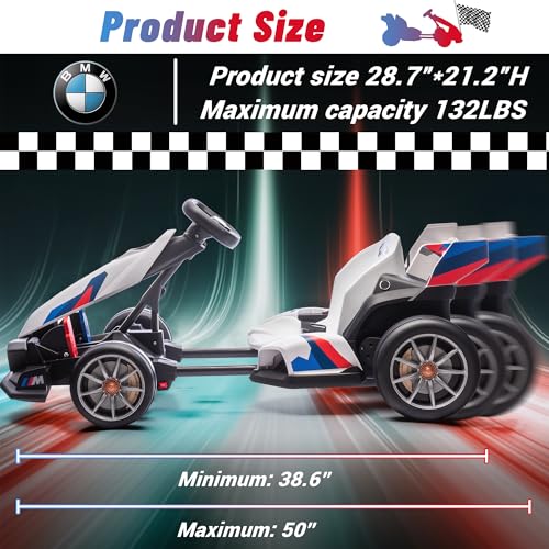 24V Licensed BMW Drift Kart with Dual 200W Motors T516