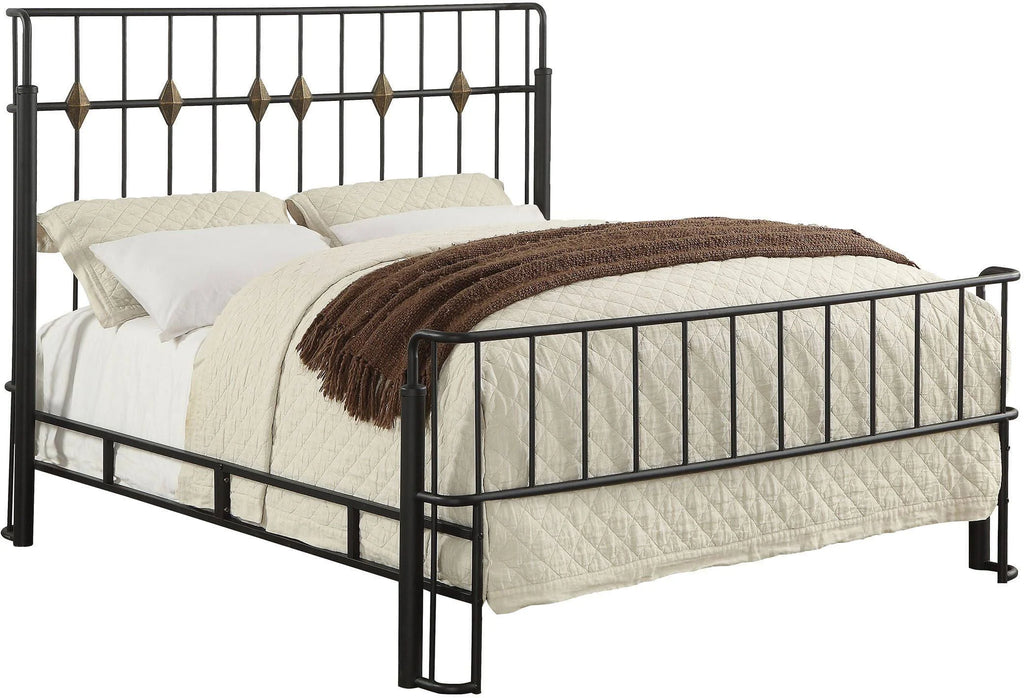Black Queen Panel Bed P9189