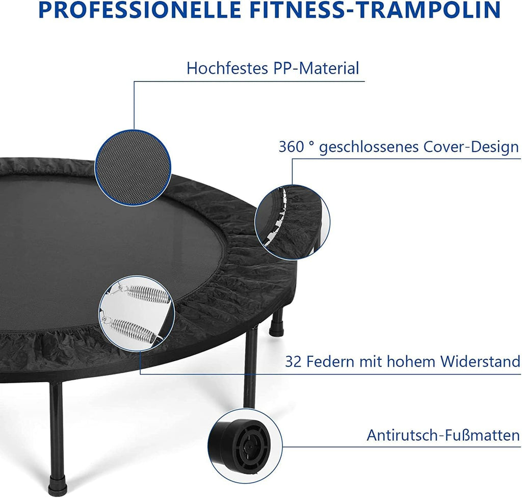 Portable Foldable Trampoline with Adjustable Handle, 40" Z879