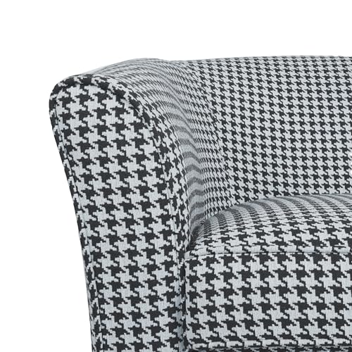 White/Blue Stripe Swivel Club Chair A764050