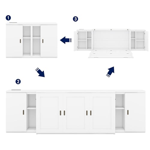 Queen Size Solid Wood Murphy Bed with USB Ports J1961