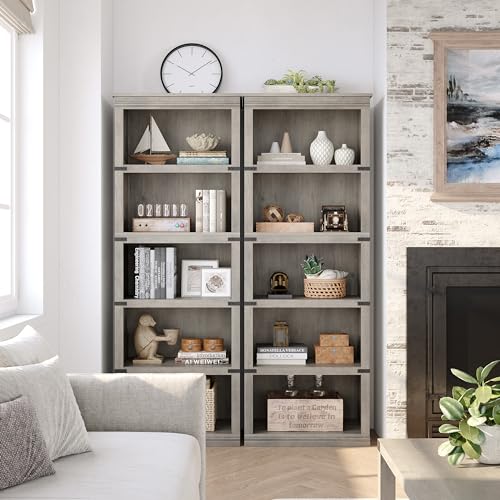Grey 3 Tier Wooden Bookcase M683
