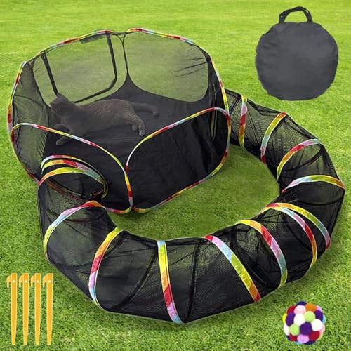 Outdoor Cat Enclosure with Storage Bag T381535