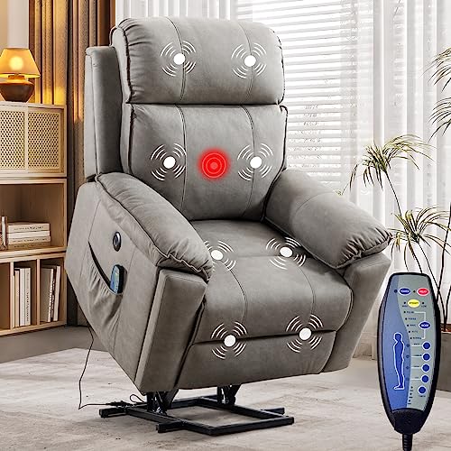 Green Grey Power Lift Recliner Q435018