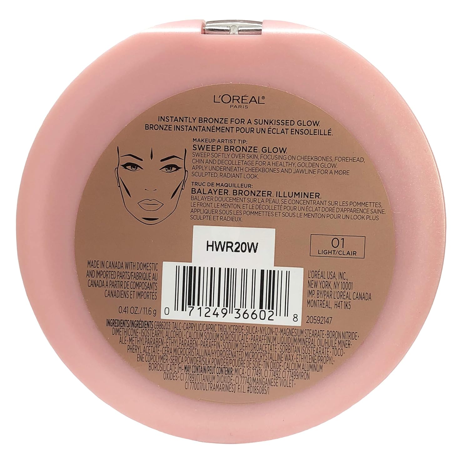 Light 0.41 Fluid Ounce Bronzer F848618
