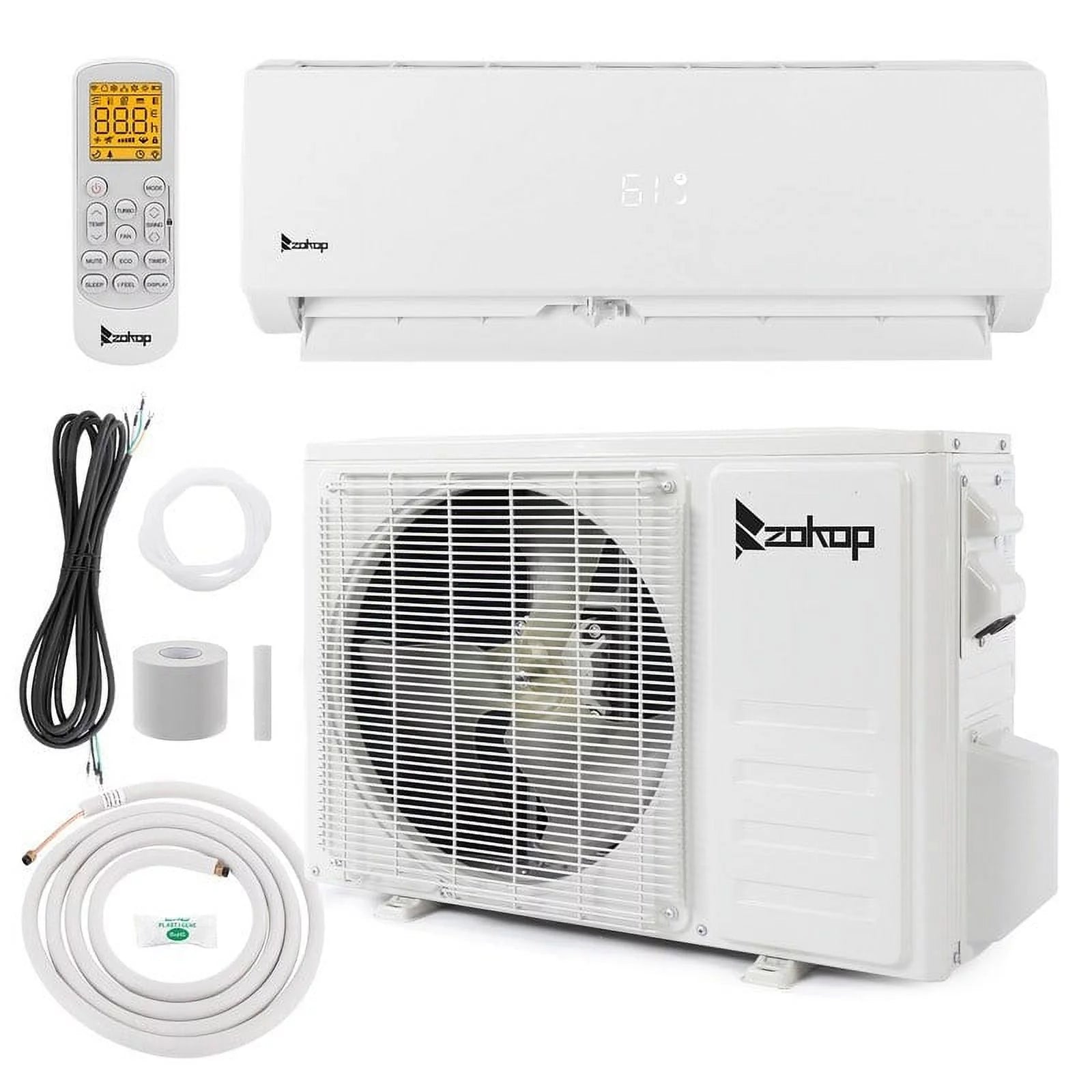 12000BTU 19Seer Mini Split Air Conditioner with Heating Function C94001