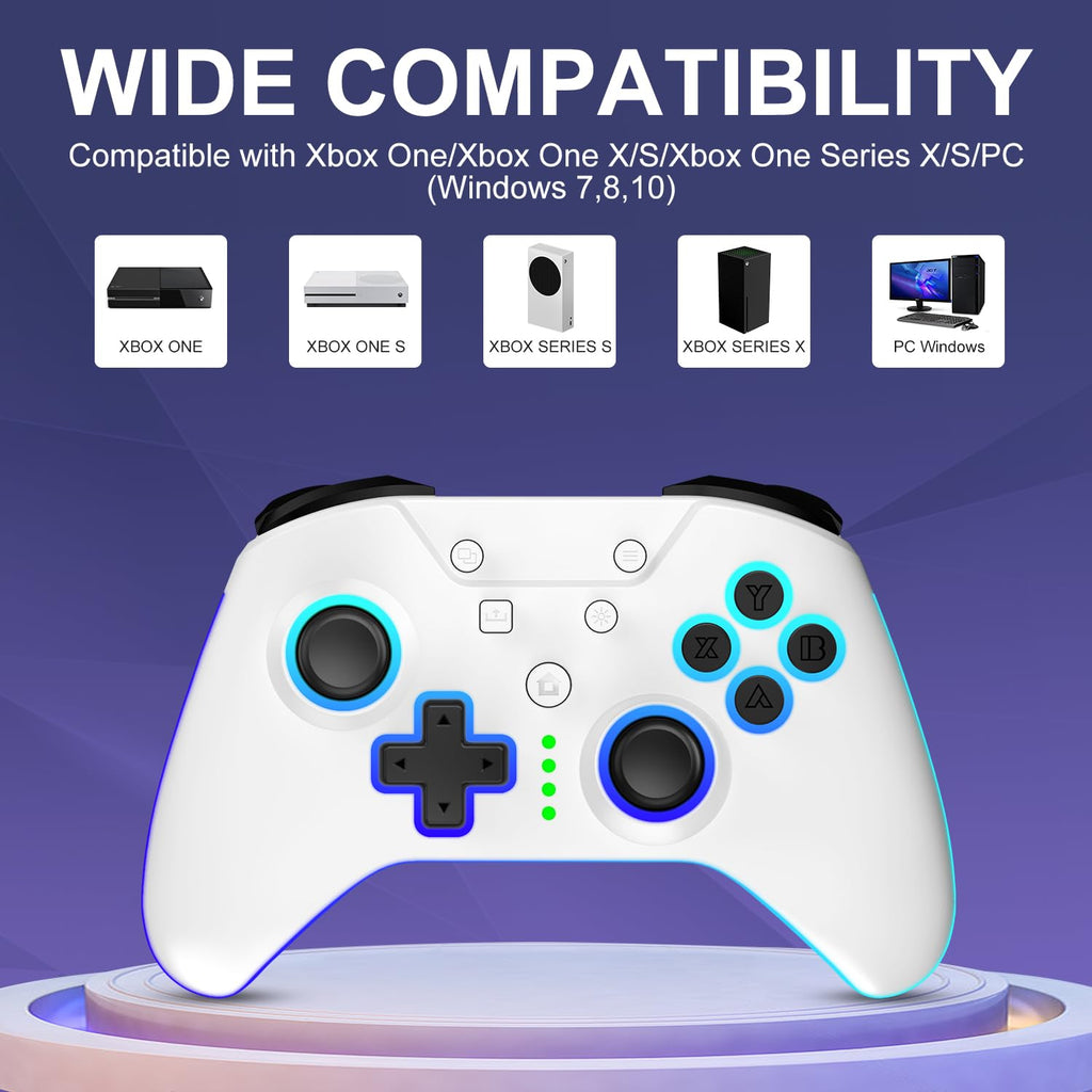 Wireless Xbox Controller with RGB LED Light T840215