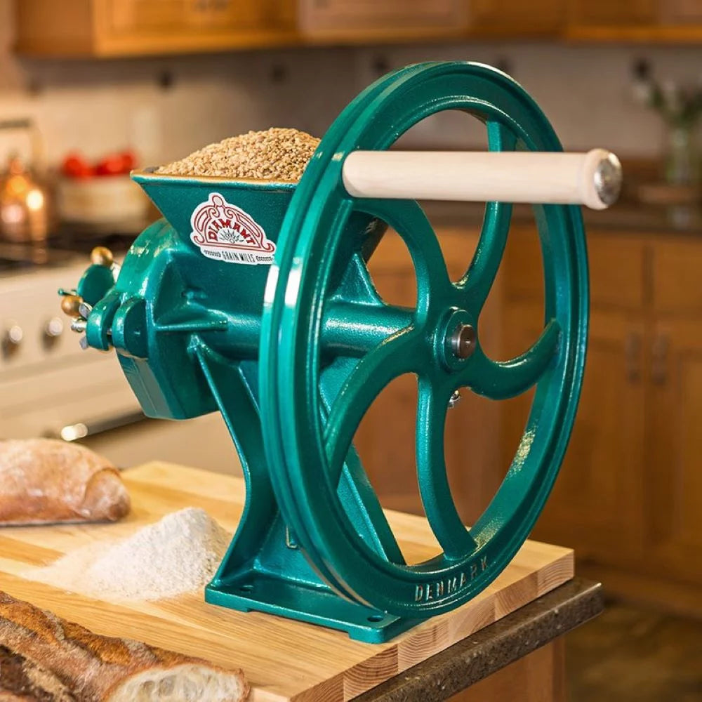 Heavy Duty Manual Crank Grain Mill, Steel and Iron, 56 pounds Y759