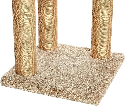 Beige Large Cat Tree with Scratching Posts J1741