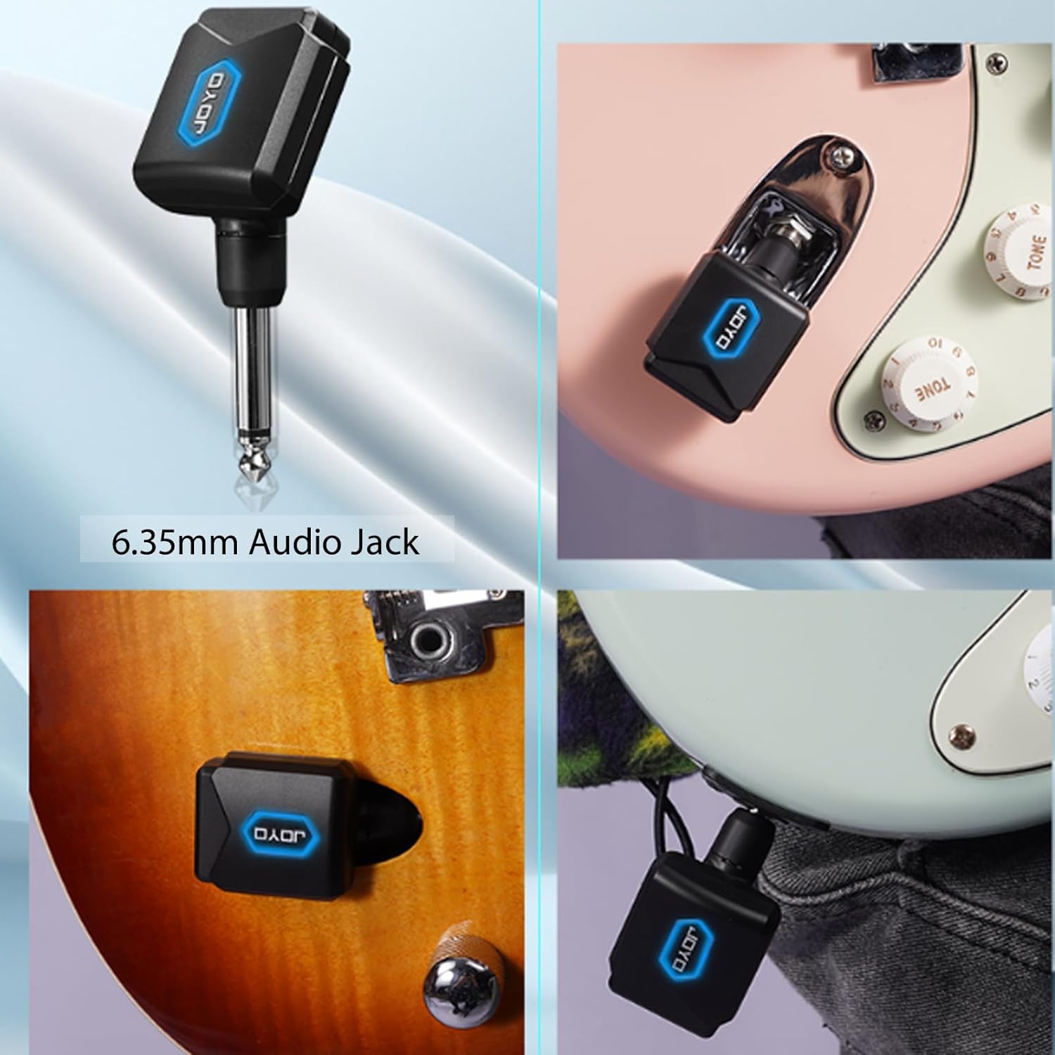 5.8GHz Wireless Guitar System with Charging Box and Guitar Audio Interface Q9769