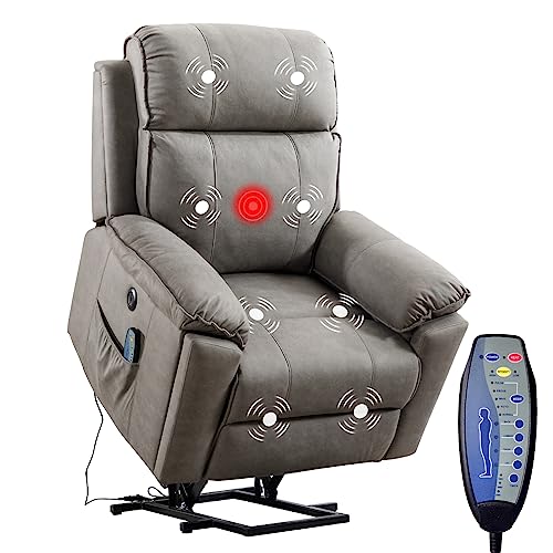 Green Grey Power Lift Recliner Q435018