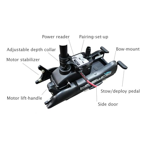 12V 54" 55lbs Electric Trolling Motor with Wireless Remote Control Z5416