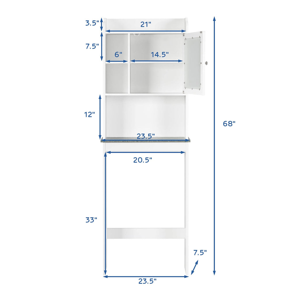 White Over The Toilet Storage Cabinet I5159