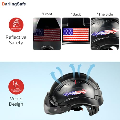 Safety Helmet with Visor Ear Muffs Hard Hat K80757
