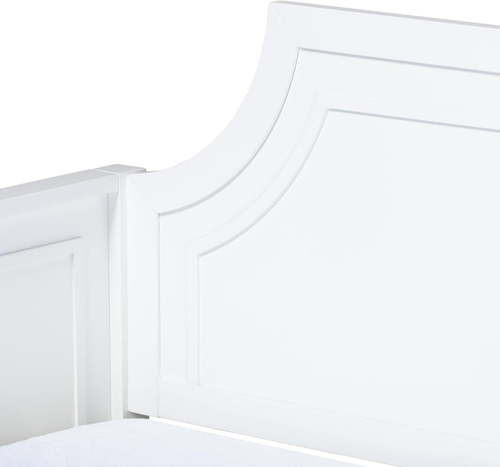 White Wood Twin Size Daybed O371