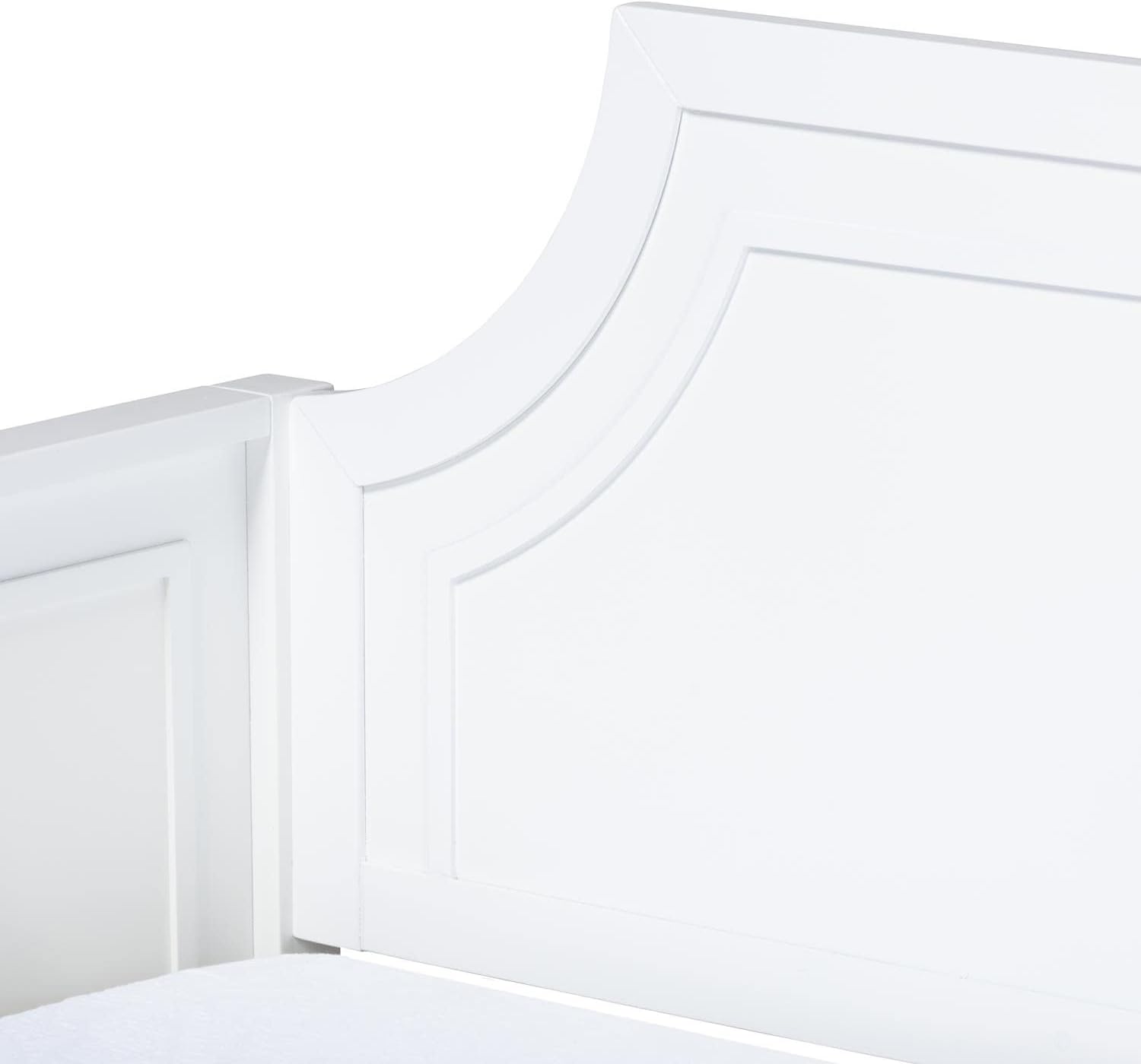 White Wood Twin Size Daybed O371