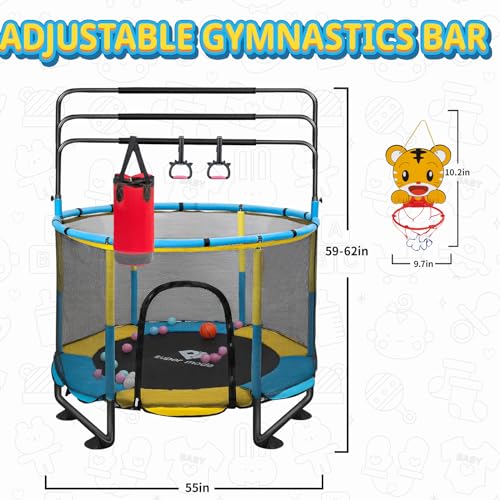5FT Toddler Trampoline with Enclosure Net B20307