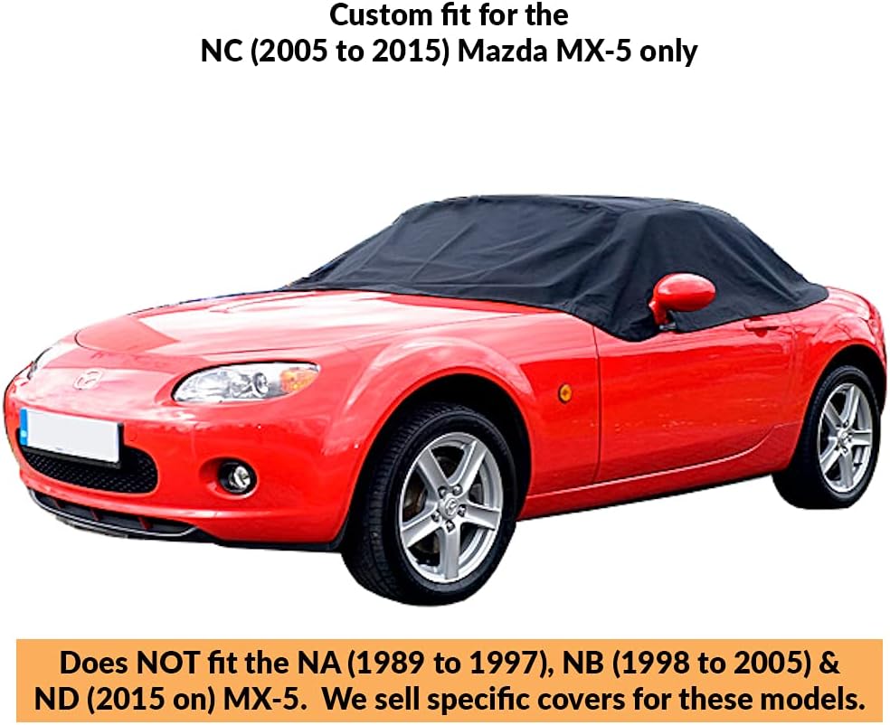 Custom-fit Soft Top Roof Protector Half Cover (Black) Y971461