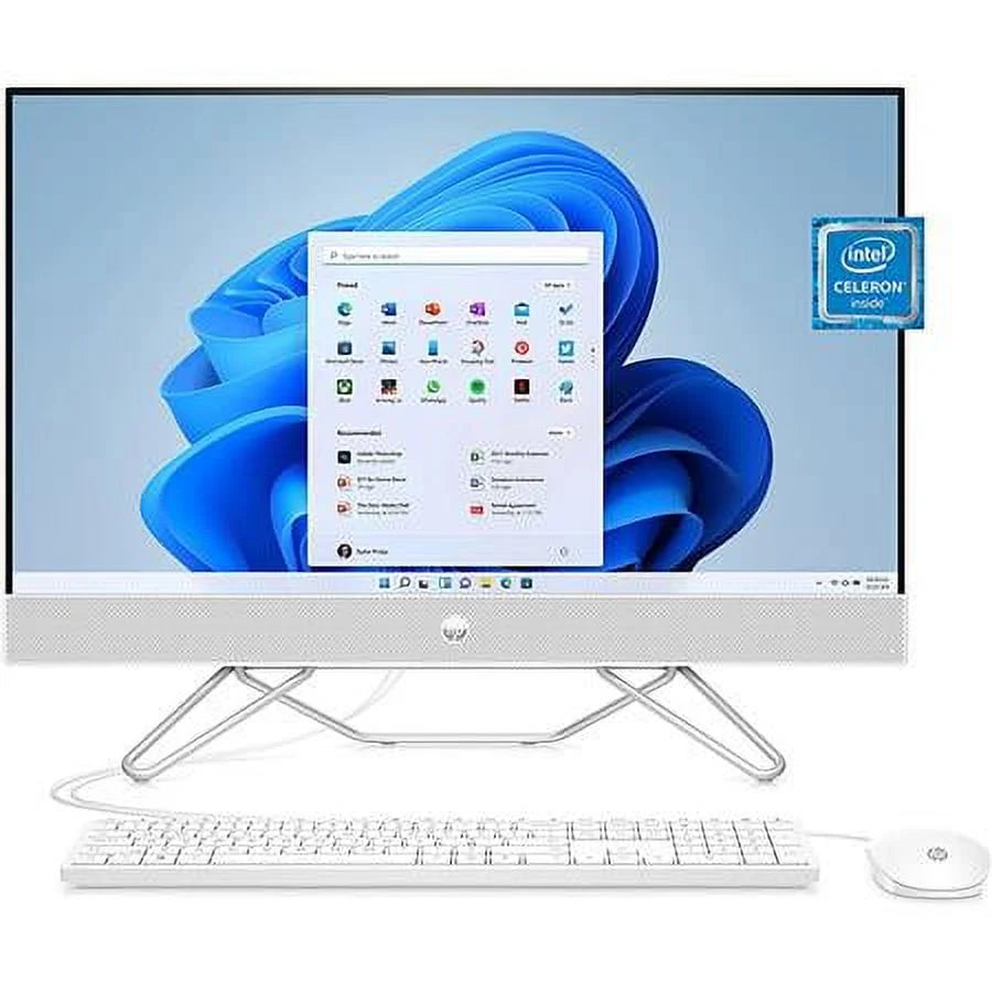 24" All-in-One Computer, Intel Celeron J4025, 4GB DDR4 RAM, 256GB SSD, Windows 11 Home, Snow white Q296588