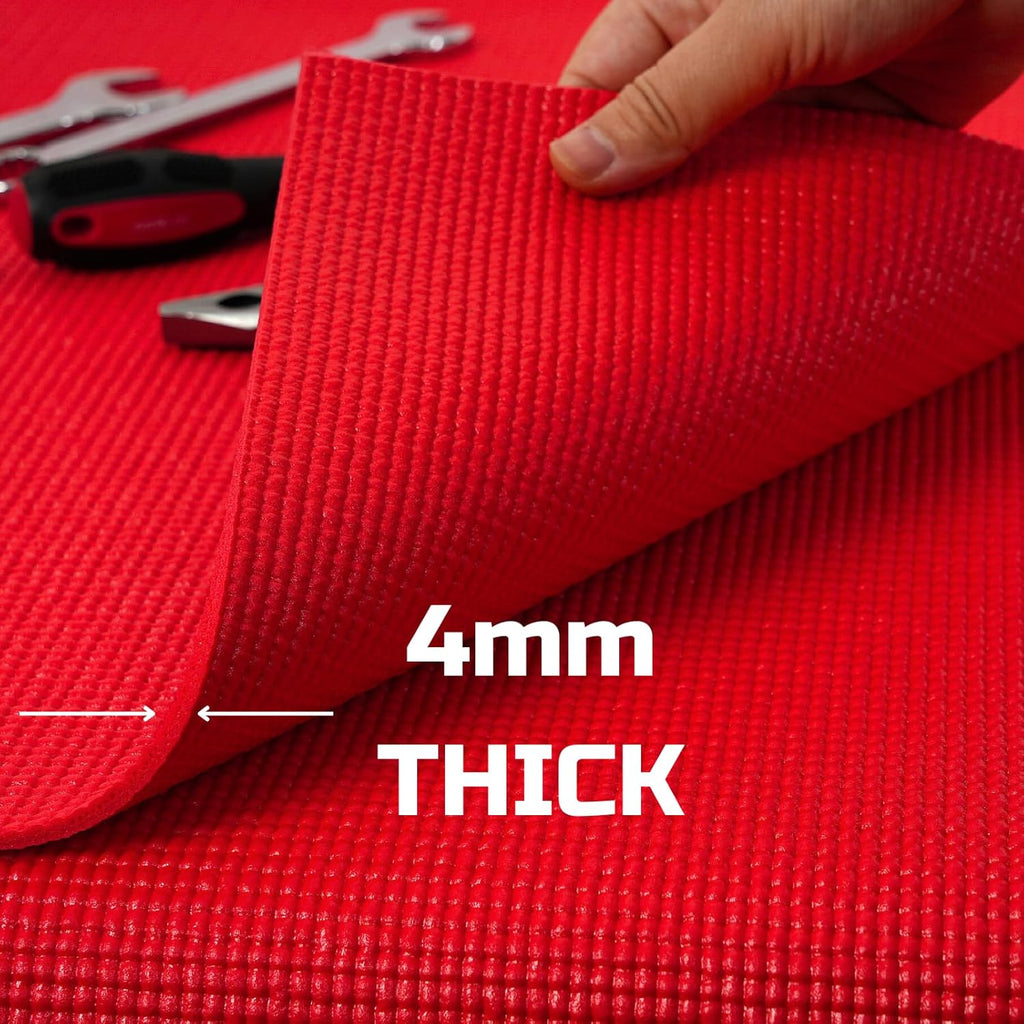 Red Non-Slip Heavy Duty Tool Box Liner 16 inch Wide x 18 ft L38761