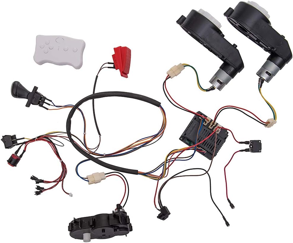 12V Remote Control Circuit Board Wires Switch Gearbox with Motors Electric Ride On Car Accessories F524826
