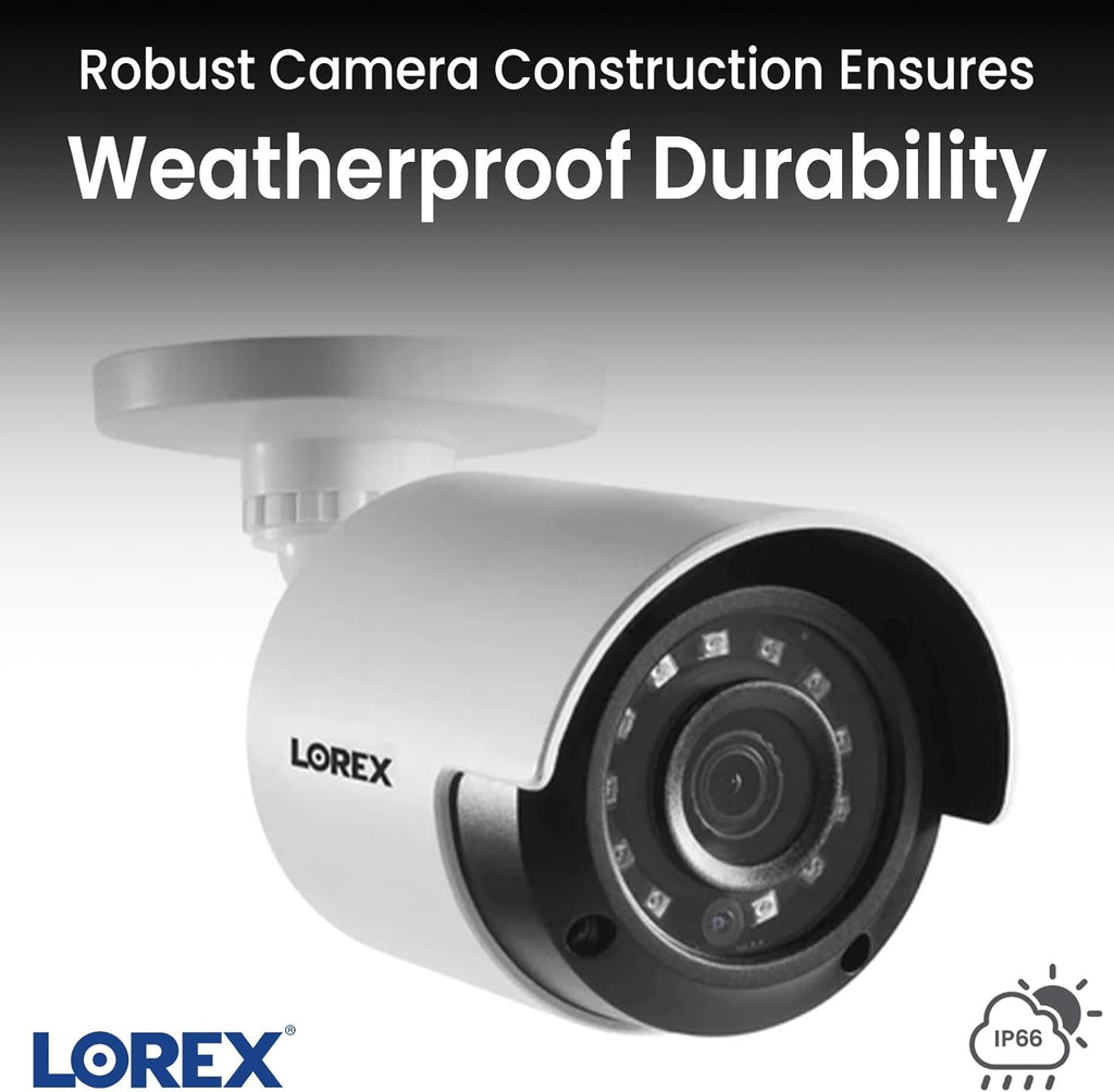 8 Channel 4 Analog Metal Bullet Security Camera System with 1TB DVR X698137