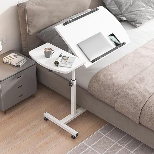 Height Adjustable Overbed Bedside Table with Tilting Panel V519156