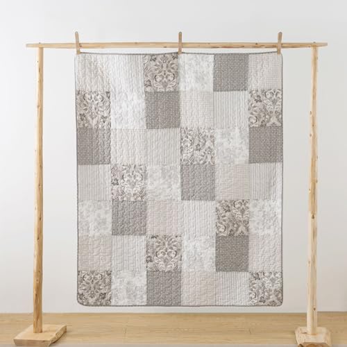 50" x 60" Cotton Quilted Throw Blanket G222394