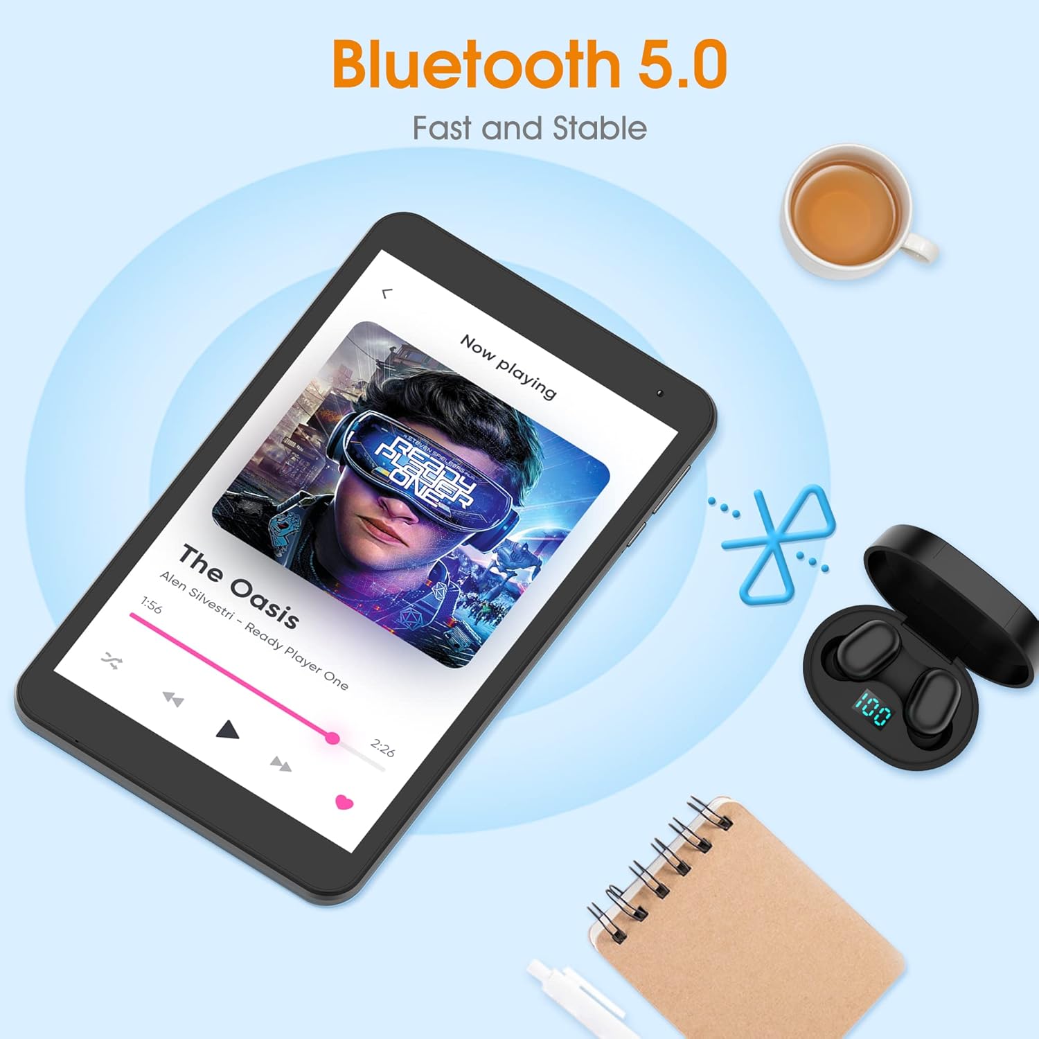 Silver Grey 8 inch Android Tablet L770