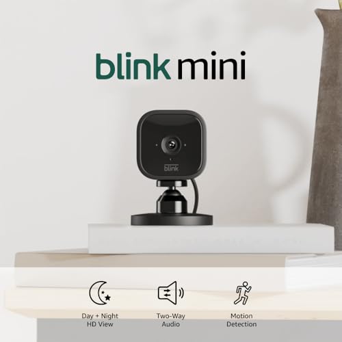 Compact indoor plug-in smart security camera, 1080p HD video, night vision, motion detection, two-way audio, 2 cameras (White) E959