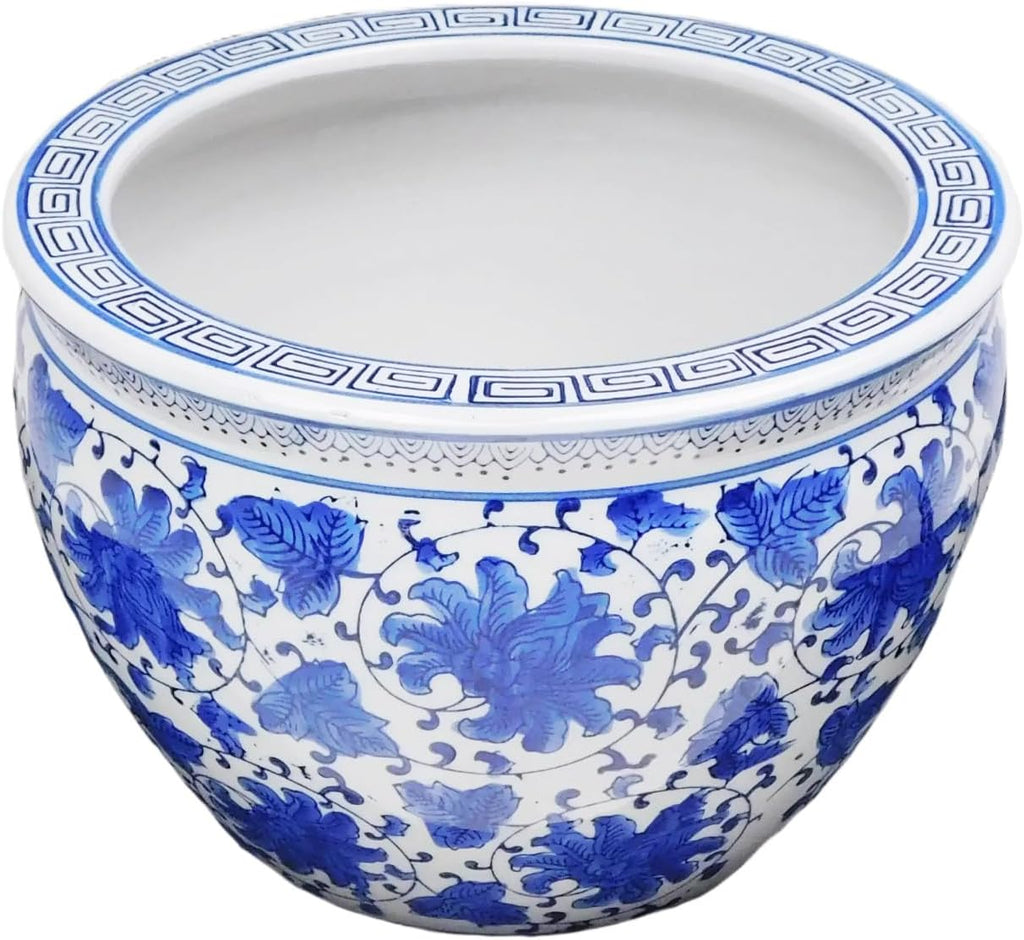 Blue and White Jardiniere W8282
