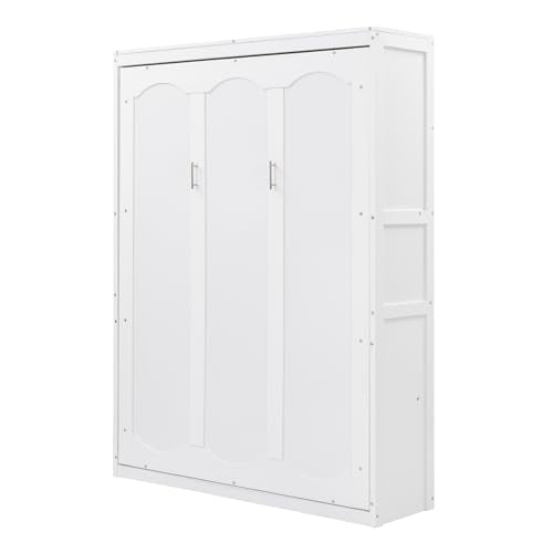 Queen Size Murphy Bed with Storage Shelves Z67263