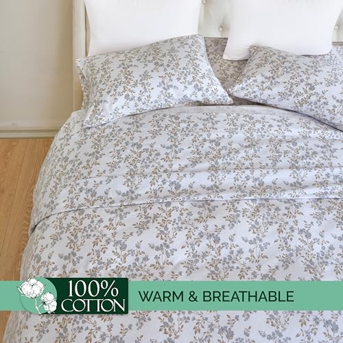 4-Piece 100% Turkish Cotton Flannel Sheet Set Queen K719719