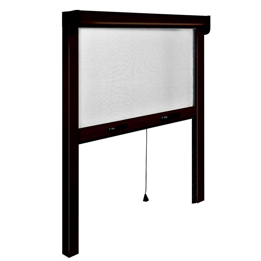 Bronze Aluminum Retractable Insect Screen Frame Kit W75212