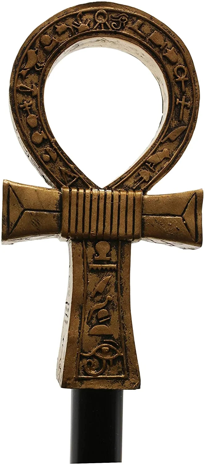 Egyptian Ankh Key of Life Decorative Walking Staff Cane W906