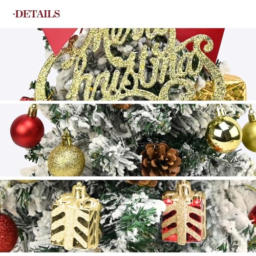 24 Inch Green Artificial Tabletop Christmas Tree with LED Lights C98150
