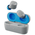 Blue Gray Wireless Earbuds with Charging Case T202