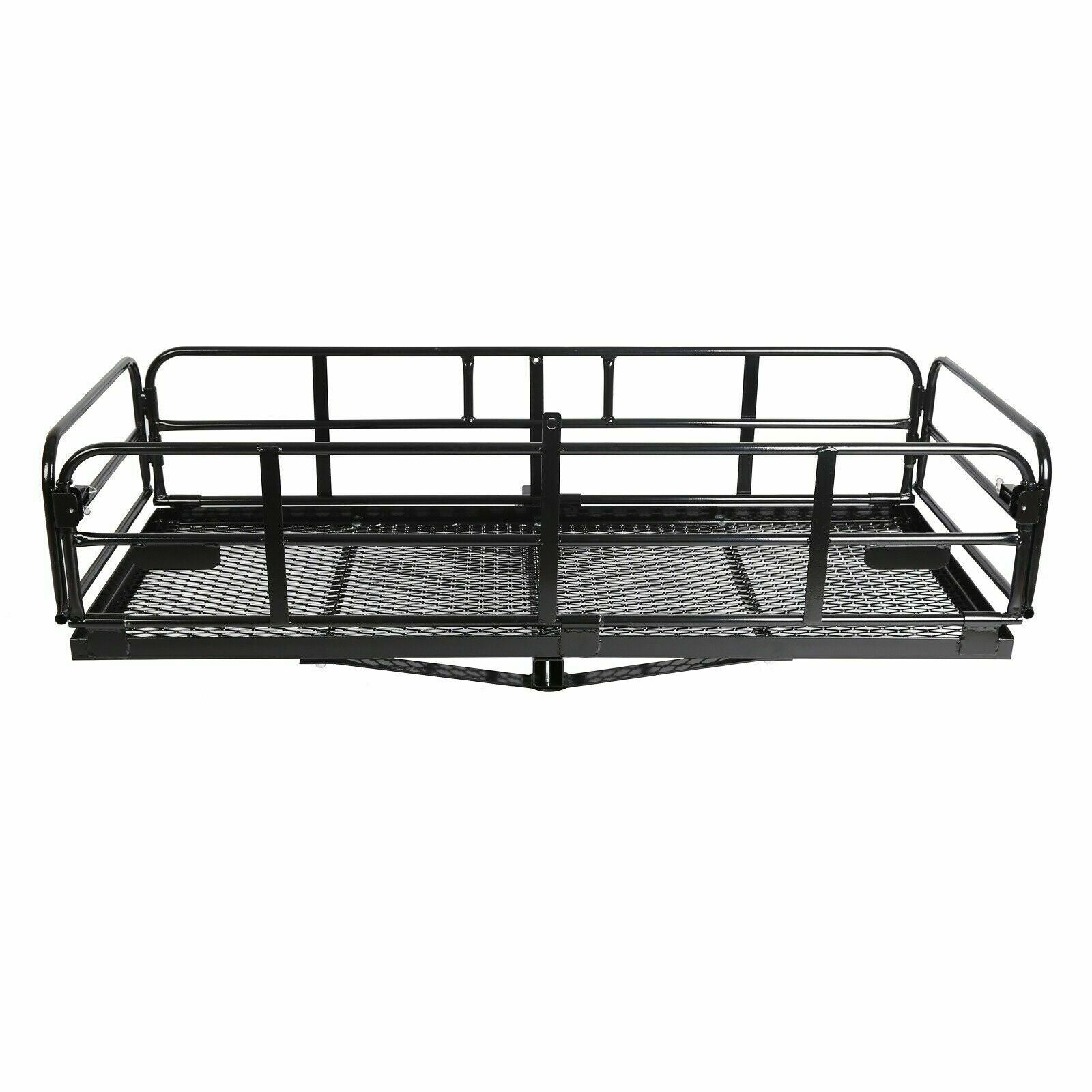Multifunctional Folding Hitch-Mount Cargo Carrier Basket Luggage Rack U222393