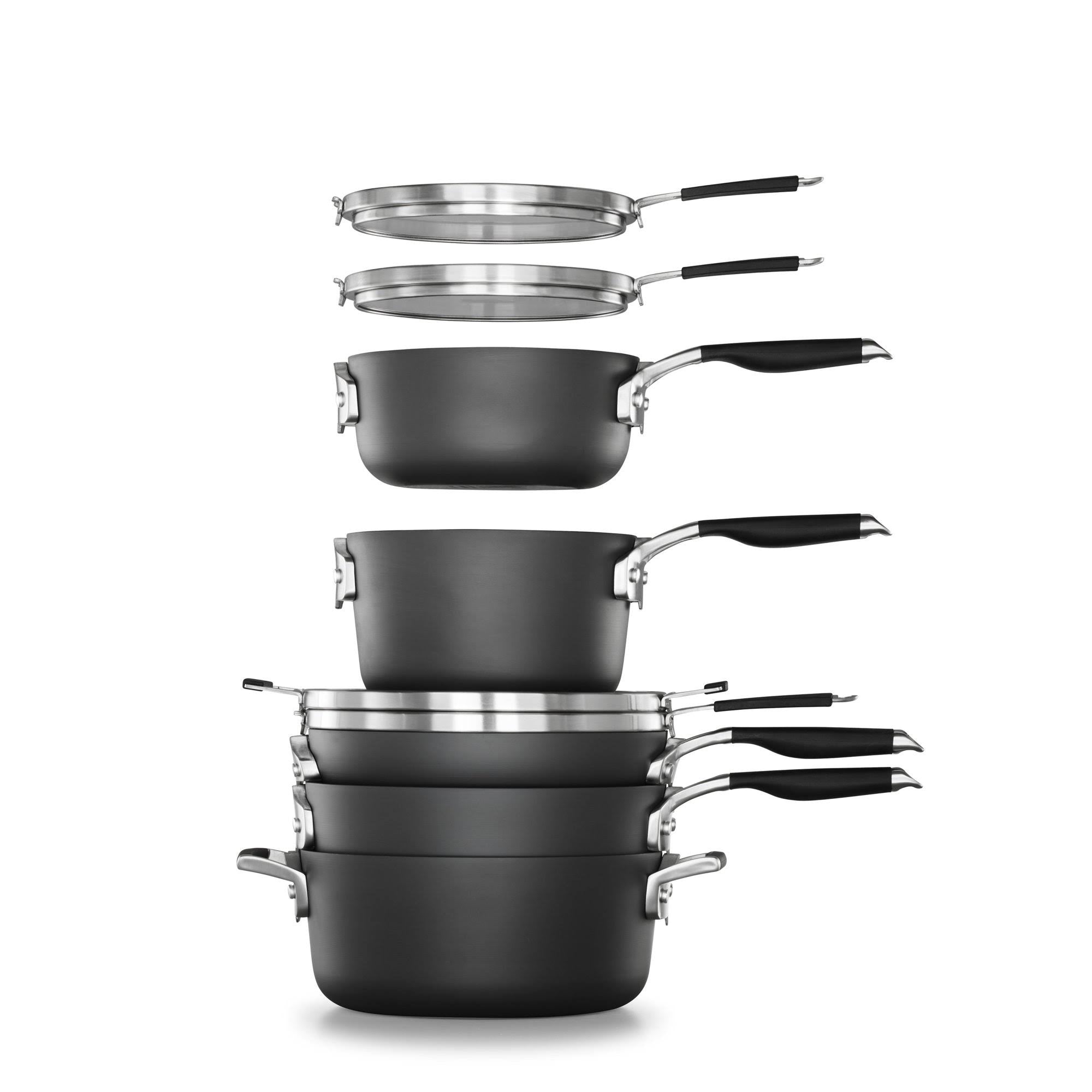 14 Piece Hard-Anodized Nonstick Cookware Set B750877