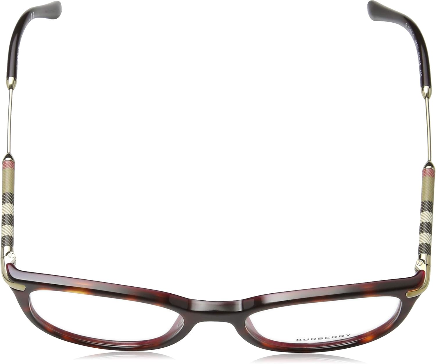 Havana Bordeaux Plastic Square Eyeglasses E1946