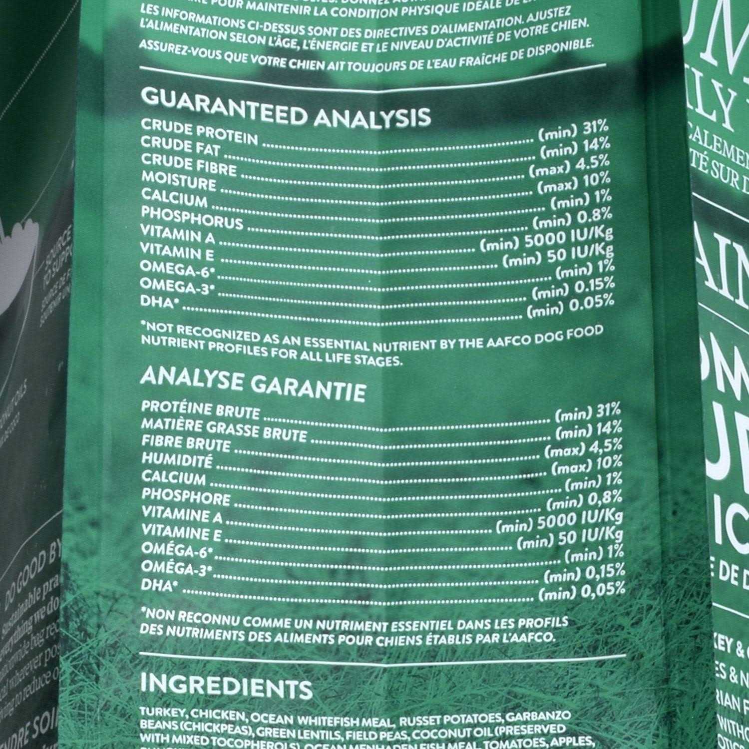 Grain Free Turkey & Chicken Dry Dog Food V504
