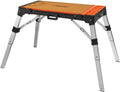 4 in 1 Portable Workbench Work Table Dolly Scaffold and Creeper Adjustable Height with Folding Legs K76069
