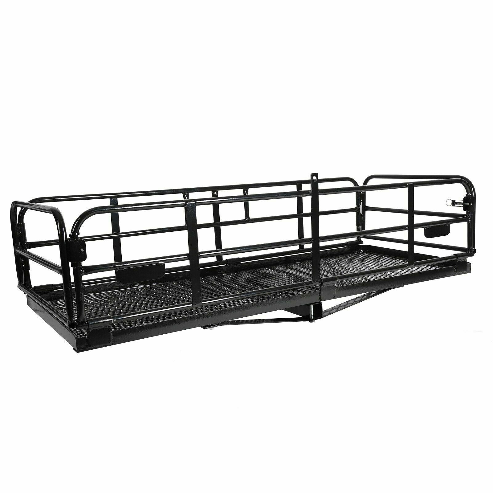 Multifunctional Folding Hitch-Mount Cargo Carrier Basket Luggage Rack U222393