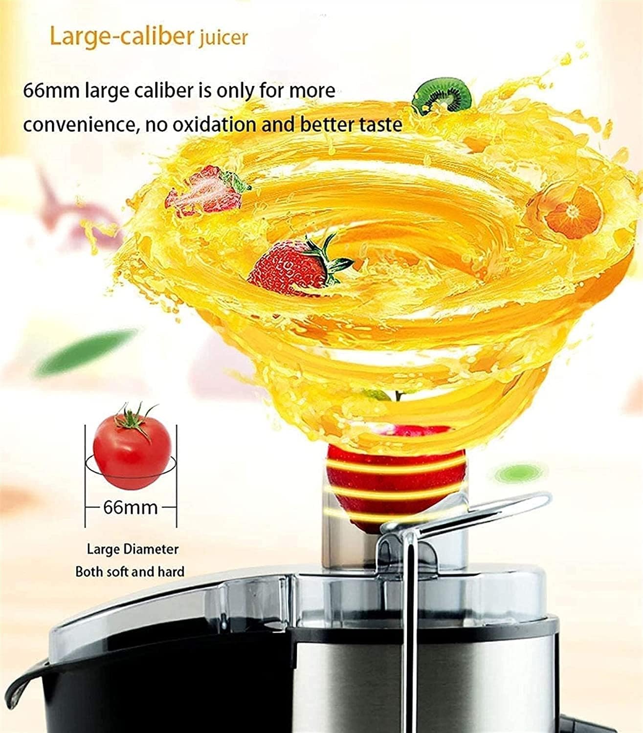 Stainless Steel Centrifugal Juicer Machine with Wide 3” Feed Chute J360