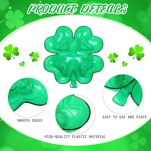 2 Pcs Christmas Tree Shaped Plastic Green Serving Tray G169