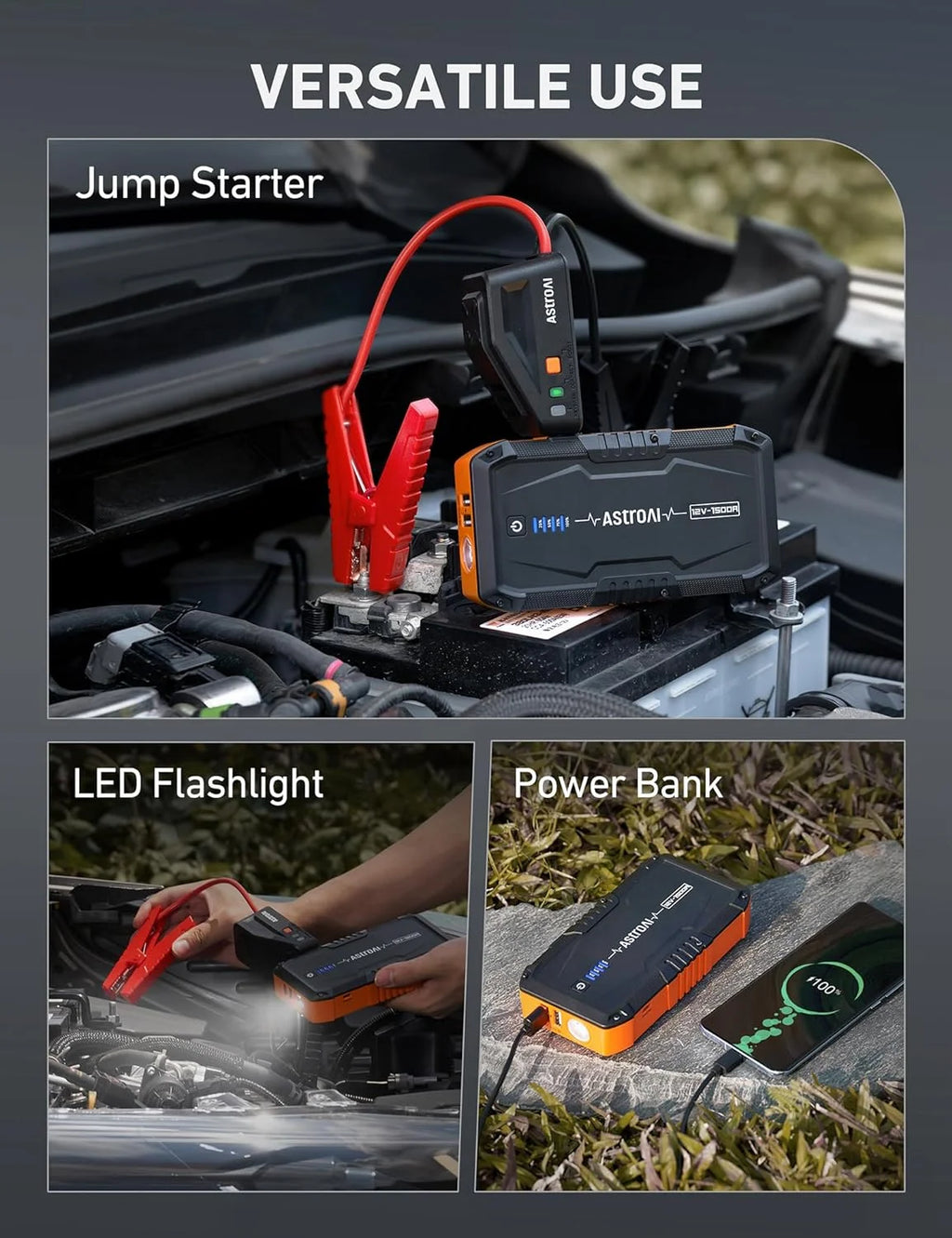1500A Portable Car Jump Starter B89815
