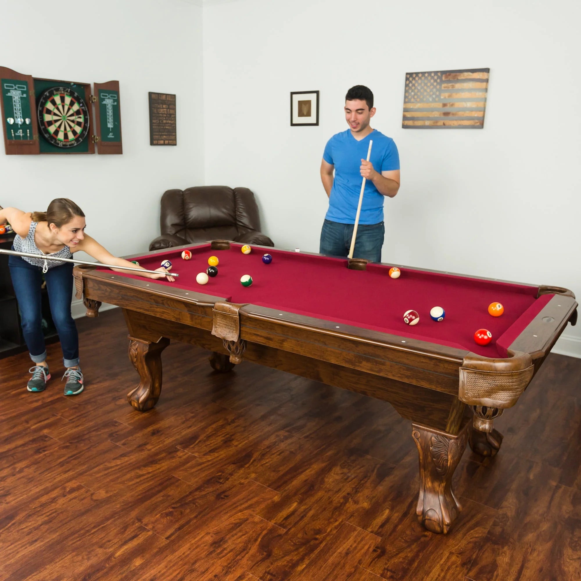 Tan Billiard Pool Table U26417